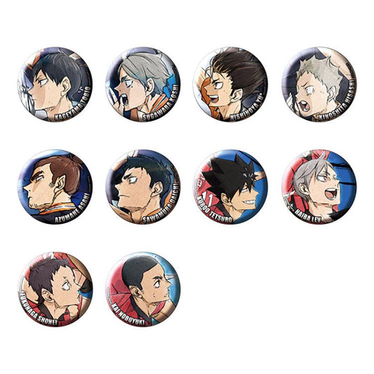 Haikyu!! Anime Merch - Movie Poster Character Badge Set B (1 Random)