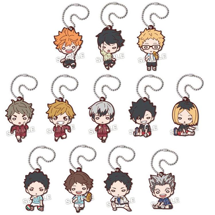 Haikyu!! Anime Merch - Nitotan Training Menu Rubber Mascot(1 Random) - Doki Doki Land 