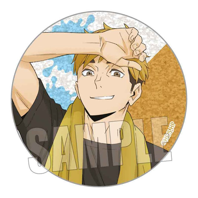 Haikyu!! Trading Glitter Can Badge Pool Cleaning Ver.