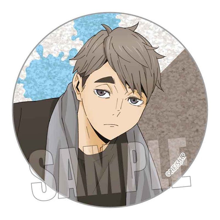 Haikyu!! Trading Glitter Can Badge Pool Cleaning Ver.