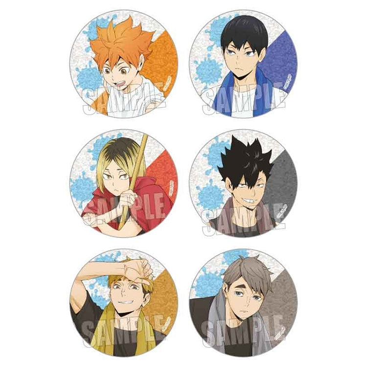 Haikyu!! Trading Glitter Can Badge Pool Cleaning Ver.