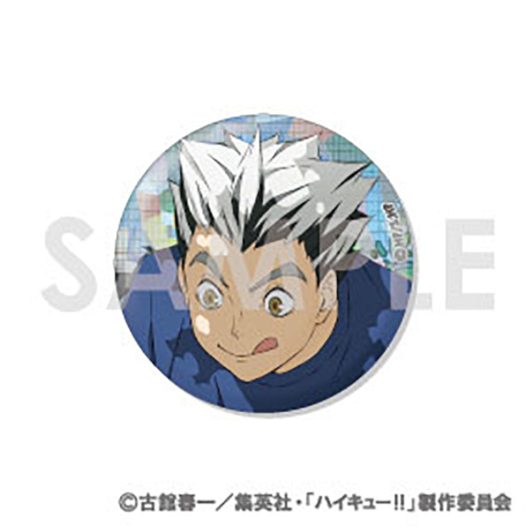 Haikyu!! Anime Merch - Trading Hologram Can Badge -Let's eat!- 