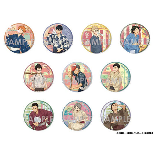 Haikyu!! Anime Merch - Yukata Ver. Big Trading Can Badge