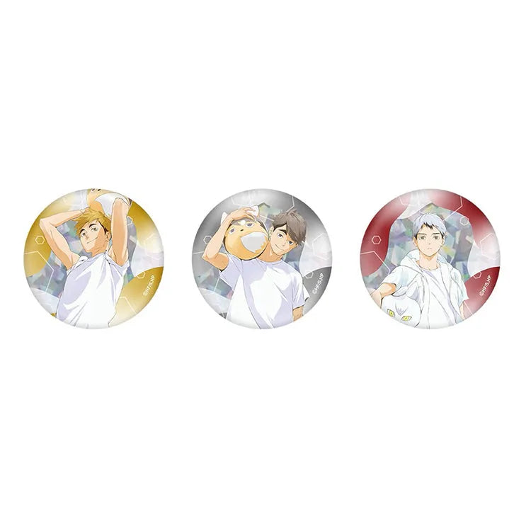 Haikyu!! Anime Merch - Beach Ball Ver. Trading Hologram Can Badge (1 Random) - Doki Doki Land 