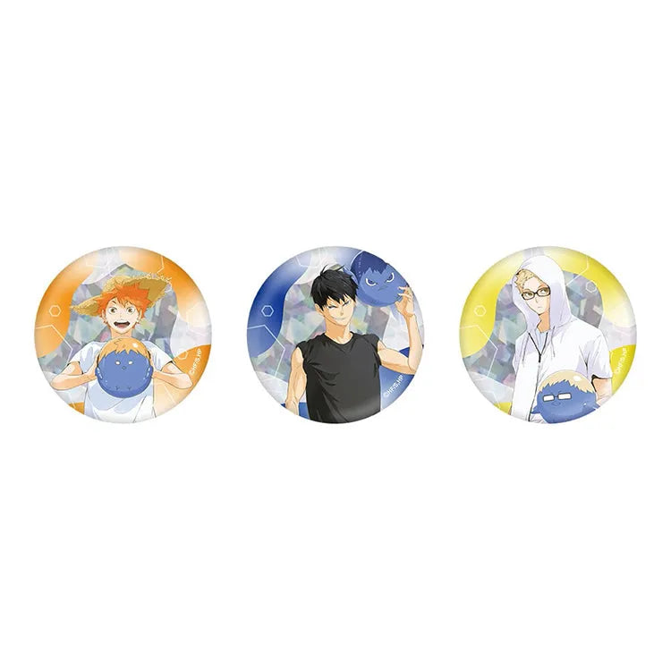 Haikyu!! Anime Merch - Beach Ball Ver. Trading Hologram Can Badge (1 Random) - Doki Doki Land 