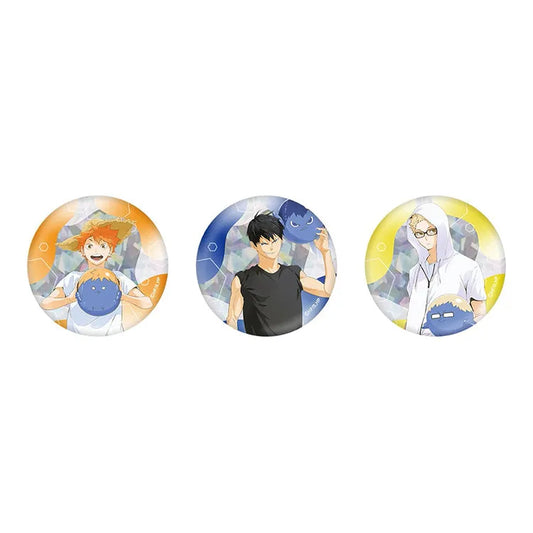 Haikyu!! Anime Merch - Beach Ball Ver. Trading Hologram Can Badge (1 Random) - Doki Doki Land 