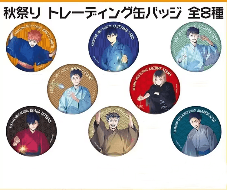 “Haikyuu!!" Anime Merch - Autumm Festival Themed Pin Badge