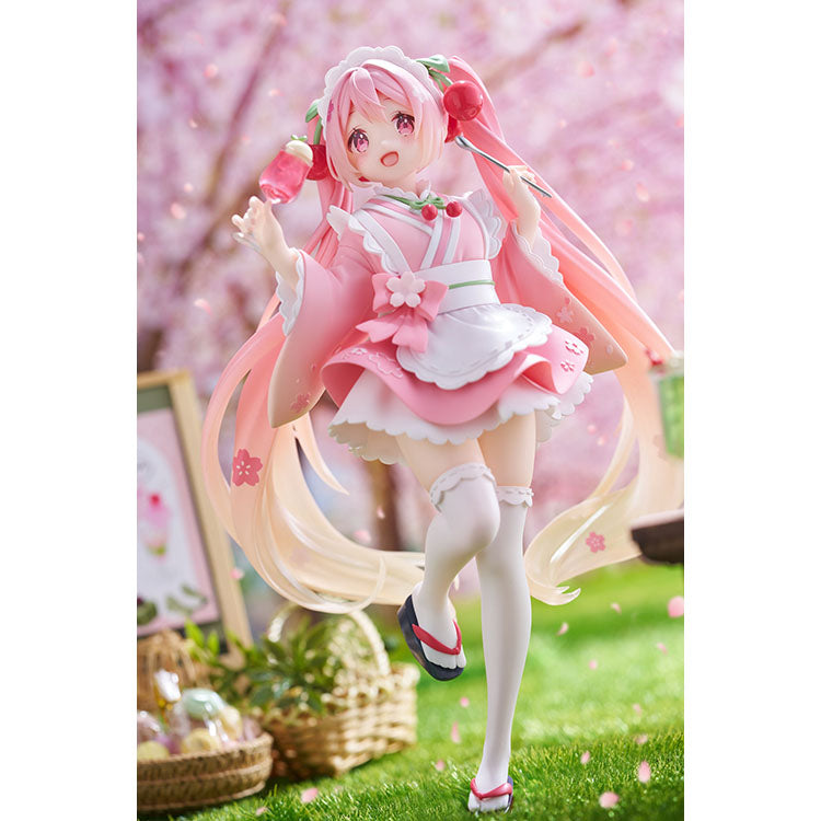 Hastune Miku Coreful Figure - Sakura Miku Newley Written Figure Japanese Cafe Ver. - Doki Doki Land 