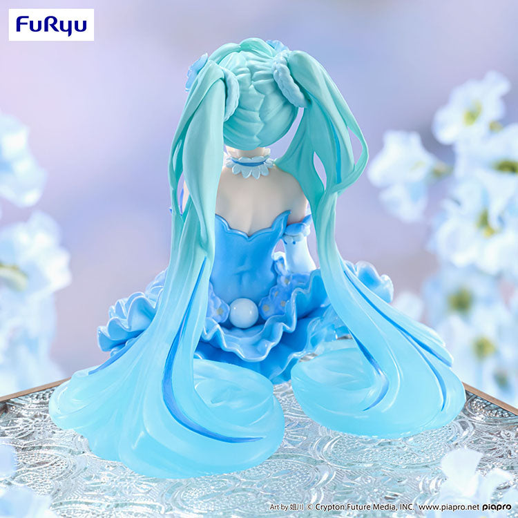 (Pre-Order END) Hastune Miku Noodle Stopper Figure - Hatsune Miku Flower Fairy Nemophila Pail Blue Color Ver. - Doki Doki Land 