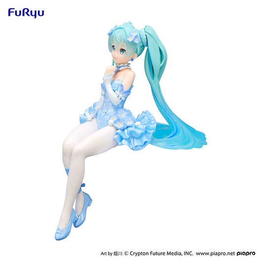 (Pre-Order END) Hastune Miku Noodle Stopper Figure - Hatsune Miku Flower Fairy Nemophila Pail Blue Color Ver. - Doki Doki Land 