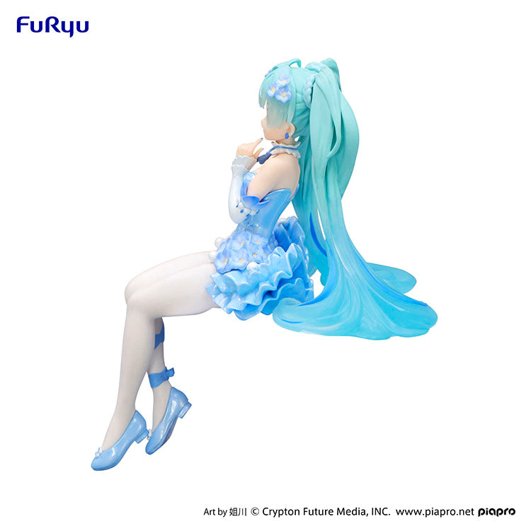 (Pre-Order END) Hastune Miku Noodle Stopper Figure - Hatsune Miku Flower Fairy Nemophila Pail Blue Color Ver. - Doki Doki Land 