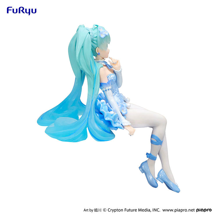 (Pre-Order END) Hastune Miku Noodle Stopper Figure - Hatsune Miku Flower Fairy Nemophila Pail Blue Color Ver. - Doki Doki Land 