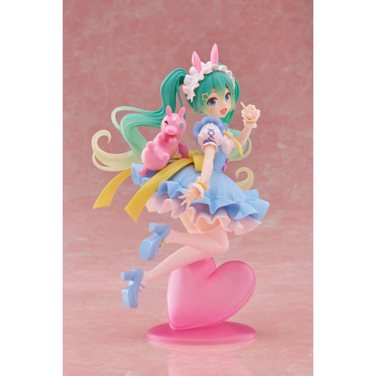 Vocaloid AMP+ Hatsune Miku x Rody Fairy Tale Ver figure by Taito in a fairy tale inspired outfit
