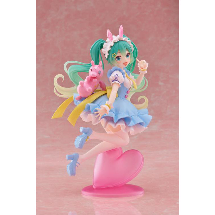 Vocaloid AMP+ Hatsune Miku x Rody Fairy Tale Ver figure by Taito in a fairy tale inspired outfit
