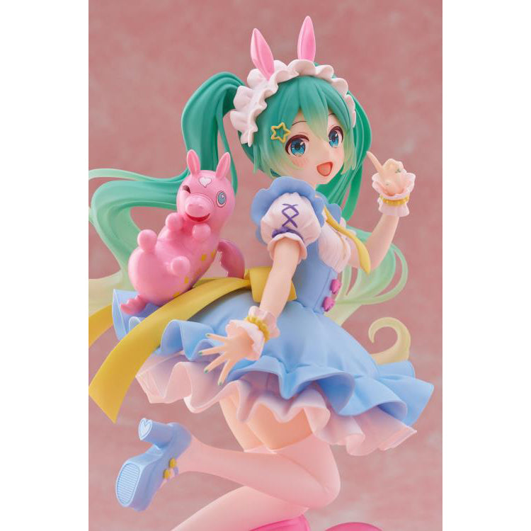 Vocaloid AMP+ Hatsune Miku x Rody Fairy Tale Ver figure by Taito in a fairy tale inspired outfit
