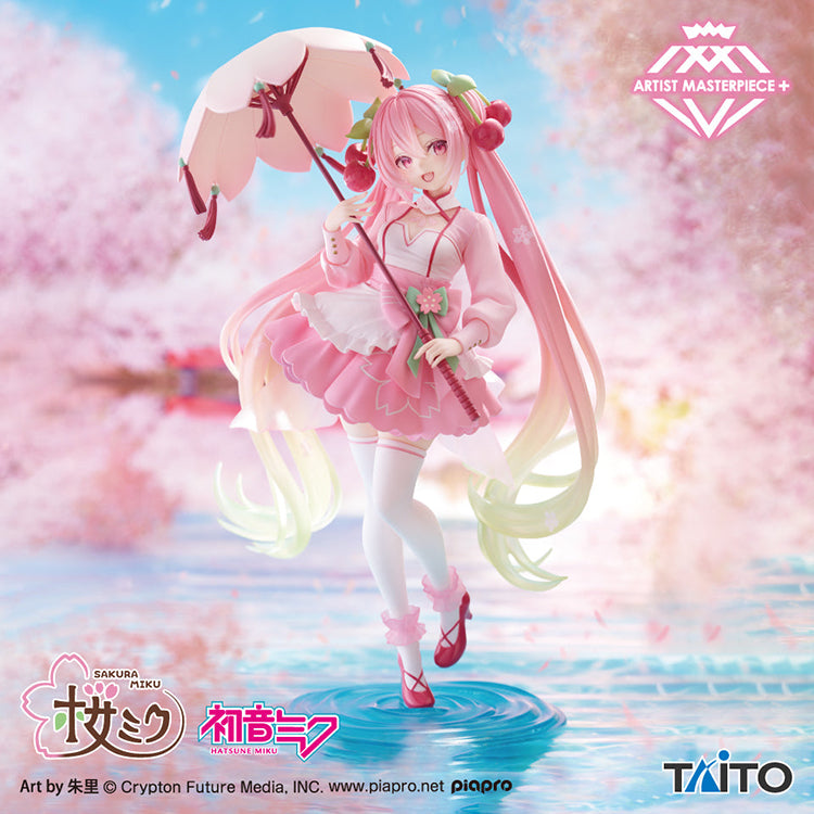 Hatsune Miku AMP+ Figure - Sakura Miku (Sakura Dress Ver.)