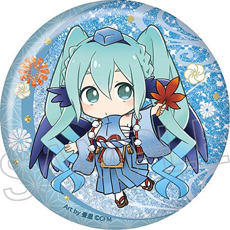 Hatsune Miku Anime Merch - Hyakki Yakou Shiny Tin Badge (1 Random) - Doki Doki Land 