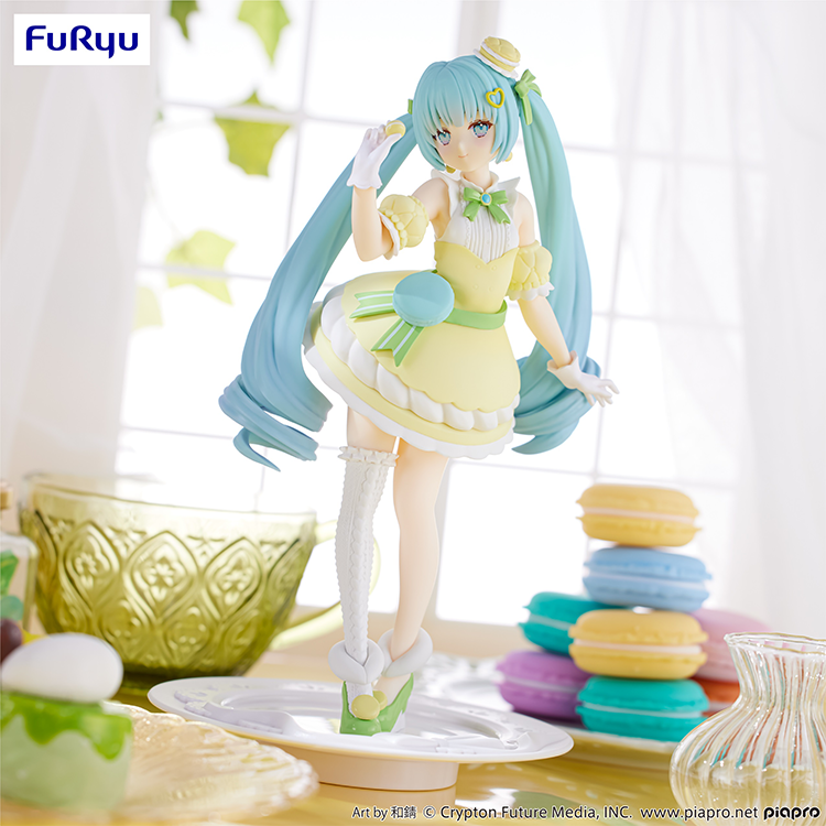 Hatsune Miku Exceed Creative Figure - SweetSweets Series Macaroon Citron Color ver.