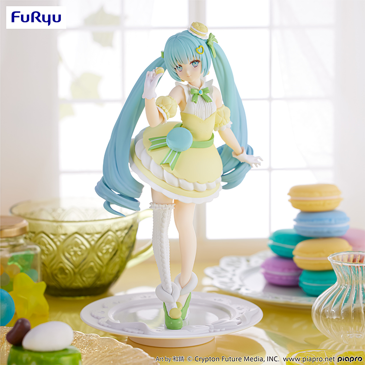 Hatsune Miku Exceed Creative Figure - SweetSweets Series Macaroon Citron Color ver.