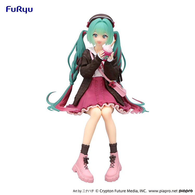 Hatsune Miku Autumn Date Pink Color Ver. Noodle Stopper Figure 