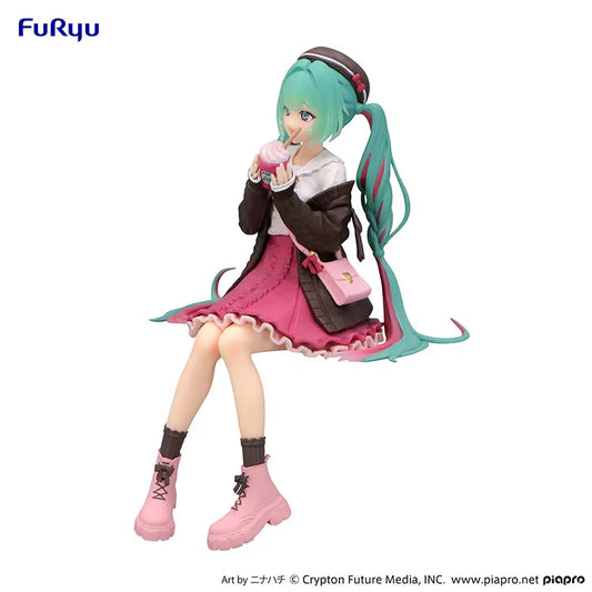 Hatsune Miku Autumn Date Pink Color Ver. Noodle Stopper Figure