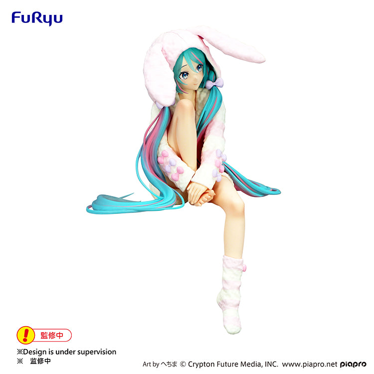 Hatsune Miku Rabbit Ear Hood Pajama Ver. Noodle Stopper Figure