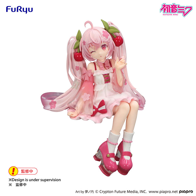 Hatsune Miku Noodle Stopper Figure - Sakura Miku 2025 Wink ver.