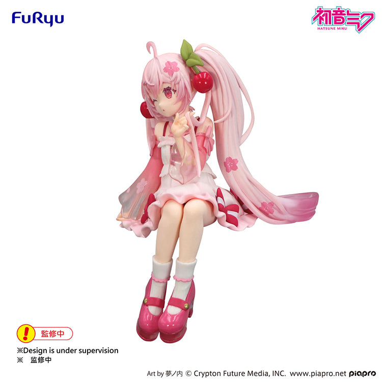 Hatsune Miku Noodle Stopper Figure - Sakura Miku 2025 Wink ver.