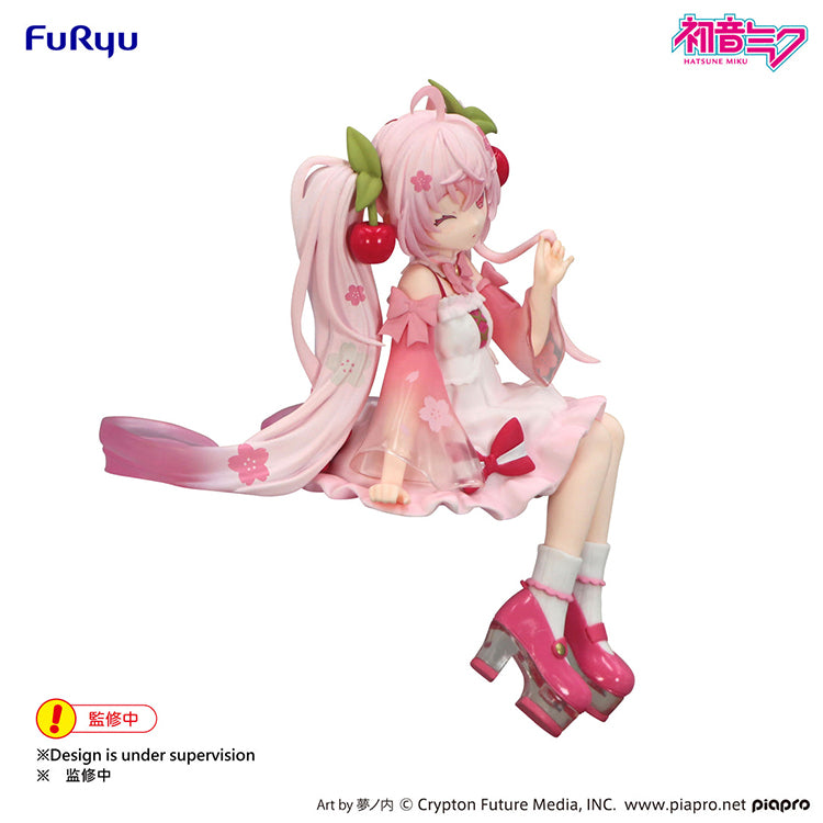 Hatsune Miku Noodle Stopper Figure - Sakura Miku 2025 Wink ver.