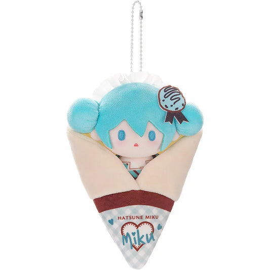 (Pre-Order) Hatsune Miku Plushie - Crepe Mascot Keychain A