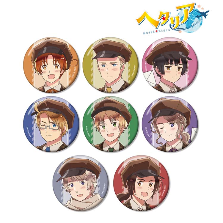 Hetalia World Stars Anime Merch - Postman Ver. Trading Can Badge