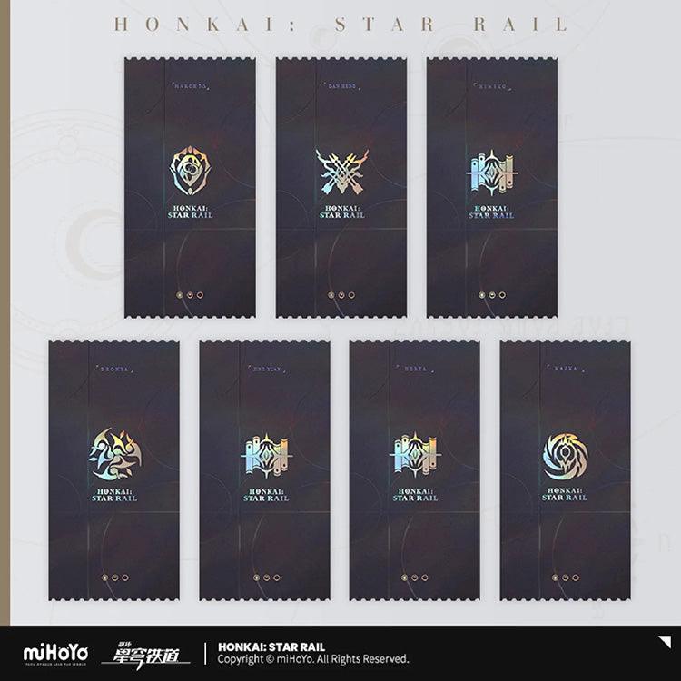 Honkai: Star Rail Anime Merch - Departure Countdown Series Commemorative Hologram Ticket Set