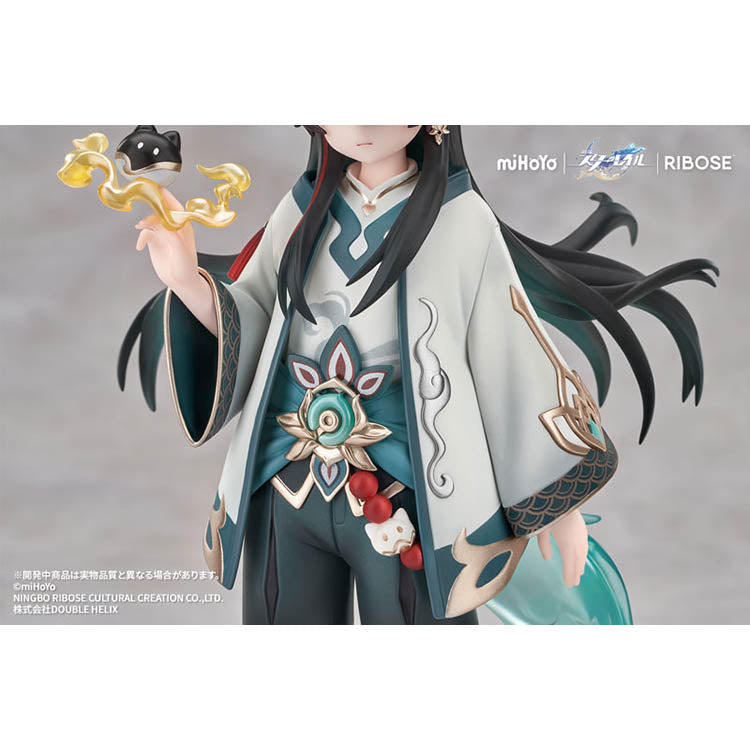 Honkai Star Rail Chibineko Dan Heng Imbibitor Lunae figure with black cat companions by RIBOSE