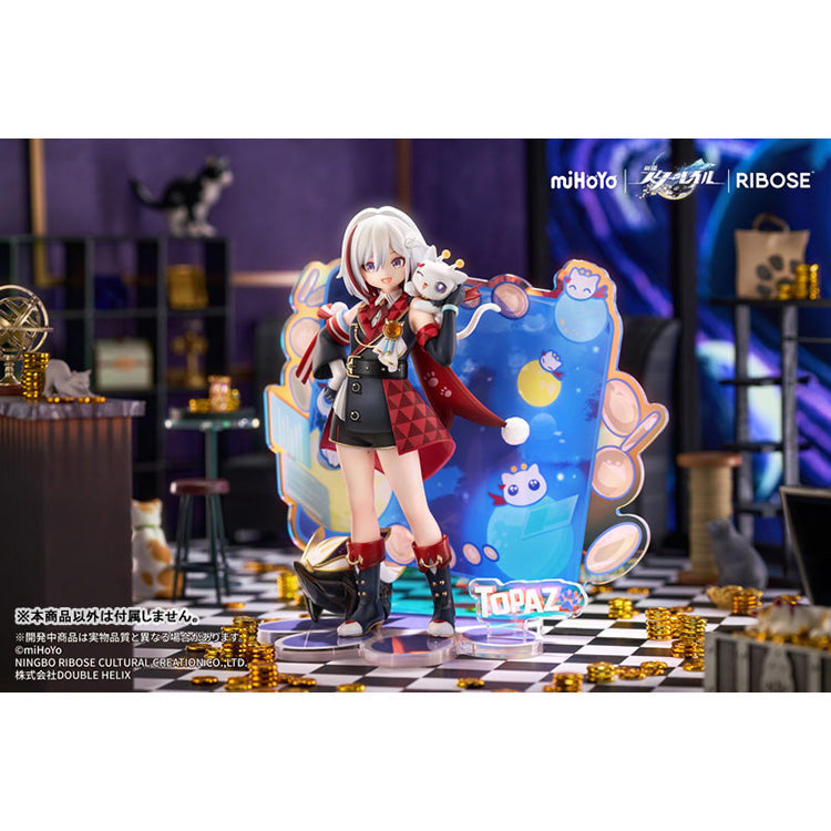 Honkai: Star Rail RISE UP+ Chibineko Series Figure - Topaz & Numby Ver.