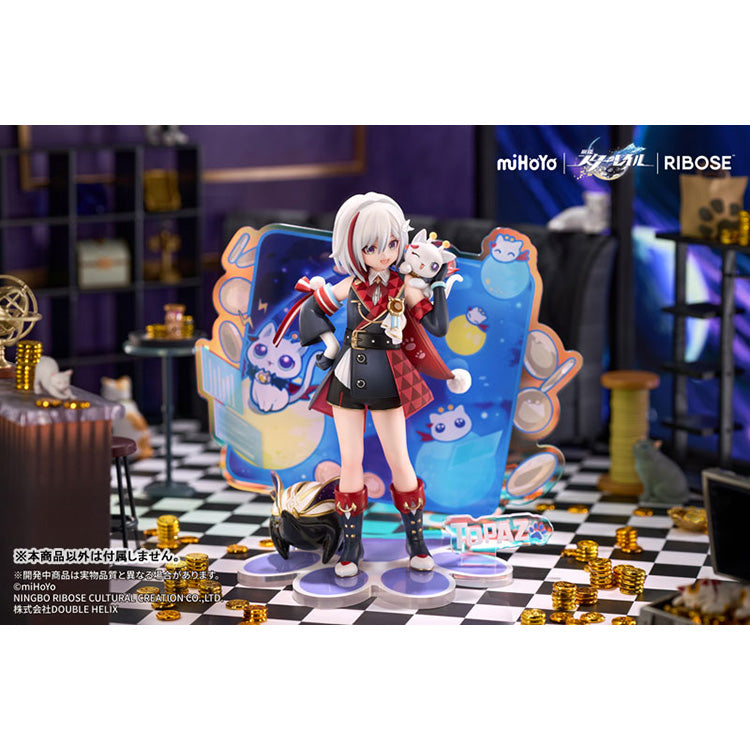 Honkai: Star Rail RISE UP+ Chibineko Series Figure - Topaz & Numby Ver.