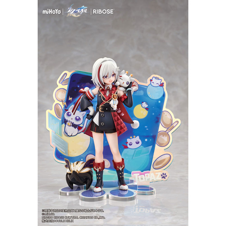 Honkai: Star Rail RISE UP+ Chibineko Series Figure - Topaz & Numby Ver.