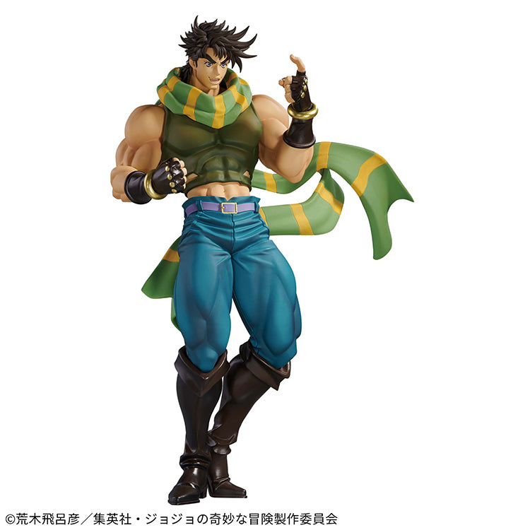 Mometria Joseph Joestar figure from JoJo’s Bizarre Adventure Battle Tendency, 22cm detailed sculpt in dynamic pose.
