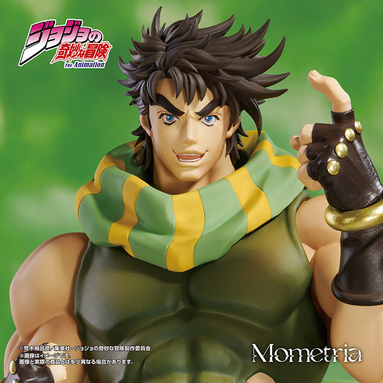 Mometria Joseph Joestar figure from JoJo’s Bizarre Adventure Battle Tendency, 22cm detailed sculpt in dynamic pose.
