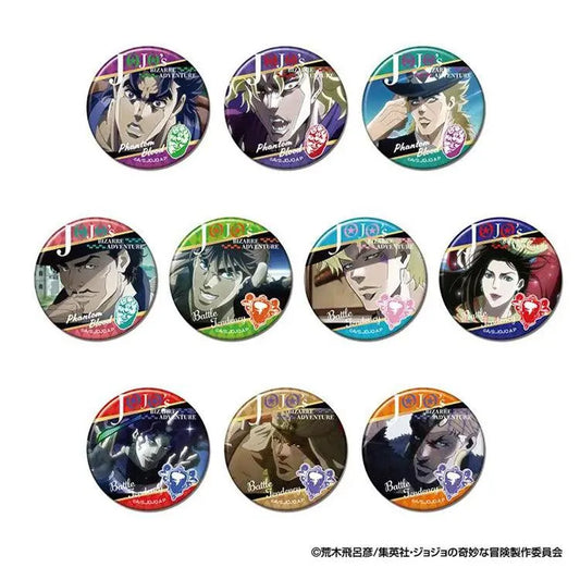 JoJo's Bizarre Adventure Anime Merch - Phantom Blood / Battle Tendency Can Badge 10 Designs (1 Random) - Doki Doki Land