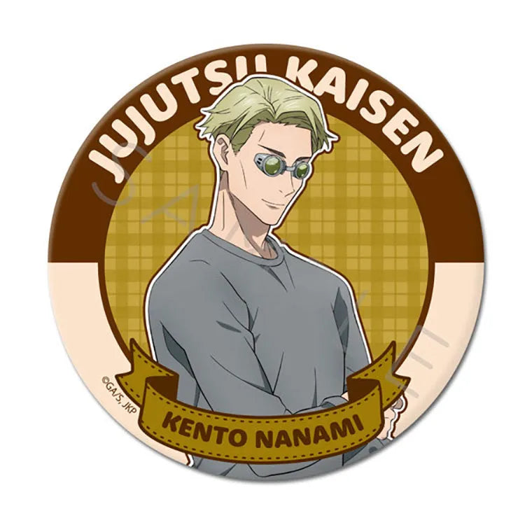 Jujutsu Kaisen Anime Merch - 2nd Season 3way Tin Badge (75mm) Vol.3 - Doki Doki Land 