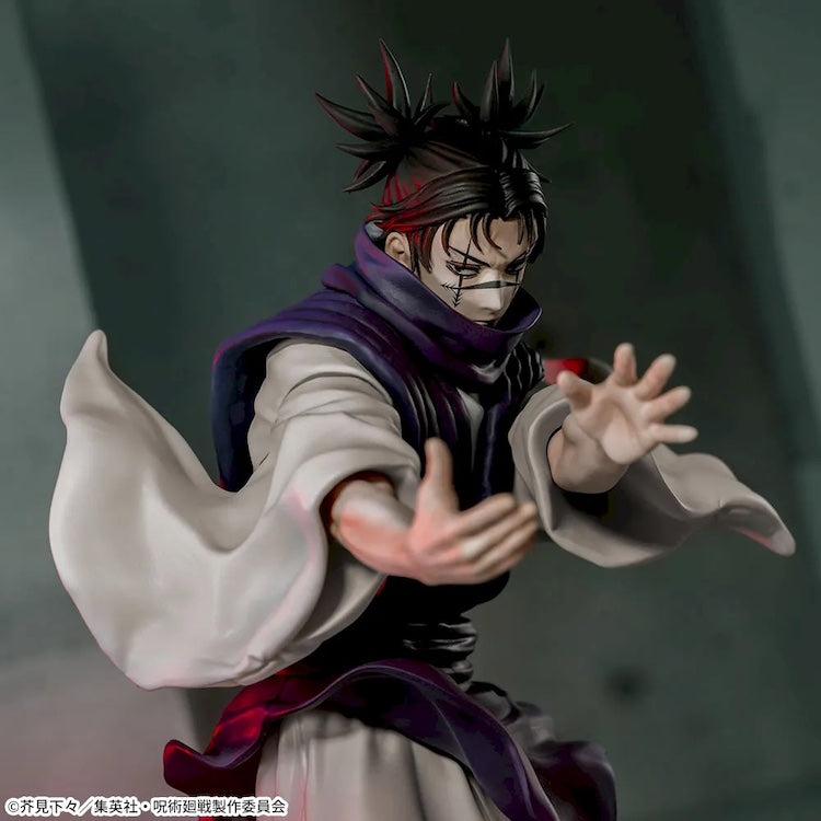Jujutsu Kaisen Choso Luminasta Figure by Sega, depicting a dynamic Blood Manipulation cursed technique battle pose.