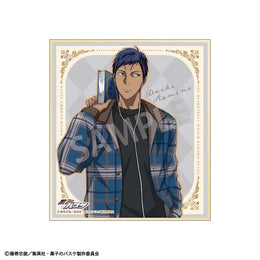 A framed-style mini shikishi featuring Daiki Aomine in a rare casual 
