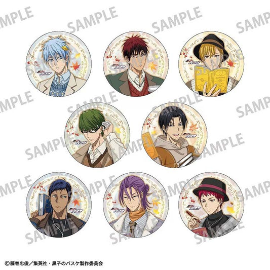 Kuroko's Basketball Anime Merch - Autumn Reading Ver. Trading Hologram Can Badge