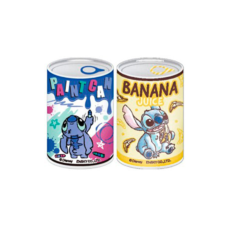 Lilo & Stitch mitamemo can badge featuring Stitch with embossed textured surface, 77×46mm, collectible Disney accessory.
