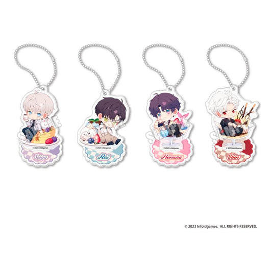 Love and Deepspace Anime Merch - Chibi Style Trading Acrylic Keychain (1 Random)