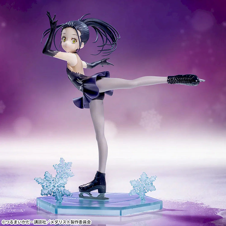 Medalist Luminasta Hikaru Ōzaki figure performing on a clear ice base in a dynamic skating pose.