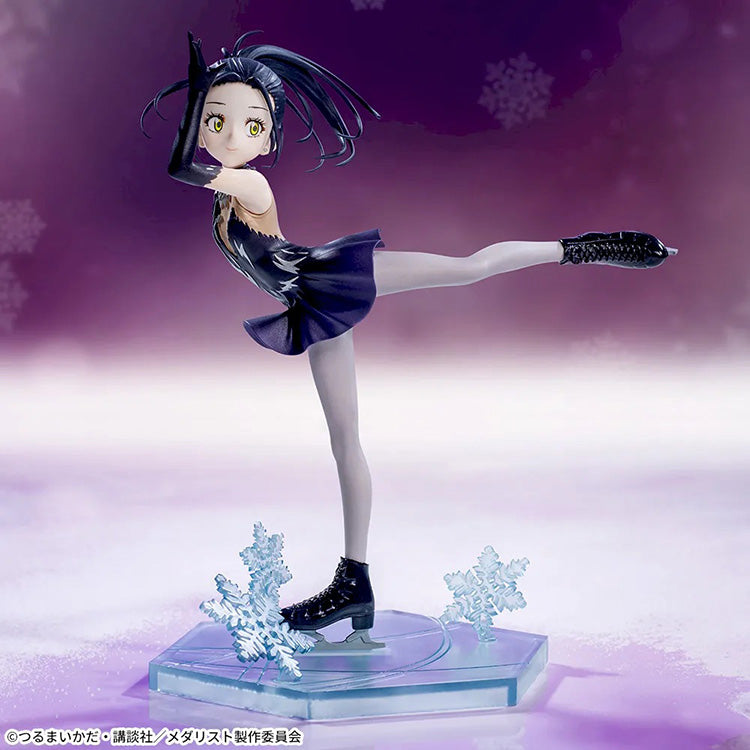 Medalist Luminasta Hikaru Ōzaki figure performing on a clear ice base in a dynamic skating pose.