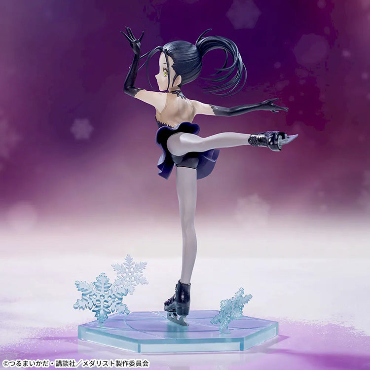 Medalist Luminasta Hikaru Ōzaki figure performing on a clear ice base in a dynamic skating pose.