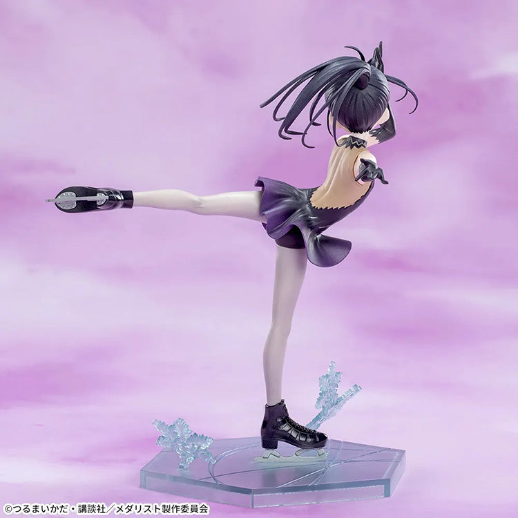 Medalist Luminasta Hikaru Ōzaki figure performing on a clear ice base in a dynamic skating pose.