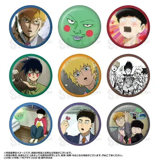 Mob Psycho 100 III Anime Merch - Tin Badge Collection vol.3 (1 Random) - Doki Doki Land